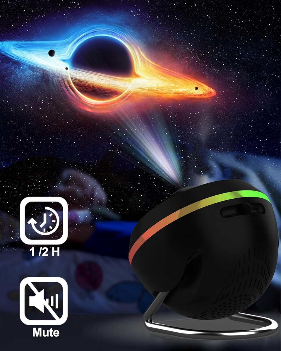 Astro Dreamer Sterrenhemel Plafond - 13 in 1 Planetarium Star Projector - Zwart