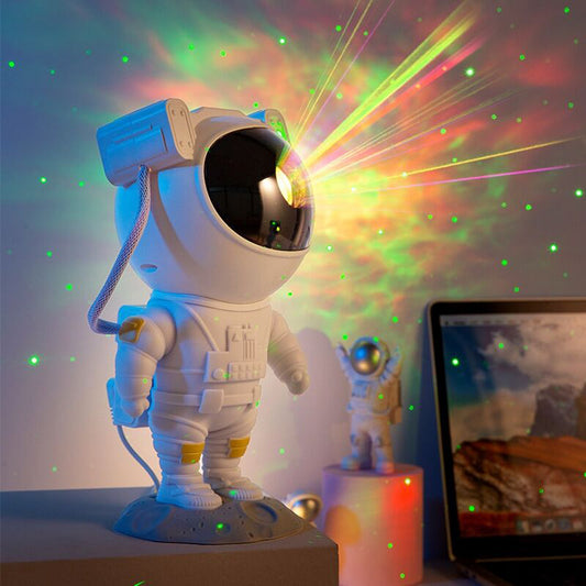 Creatieve Astronaut Galaxy Sterrenhemel Projector Nachtlamp USB Sfeerlamp Slaapkamer Tafellamp