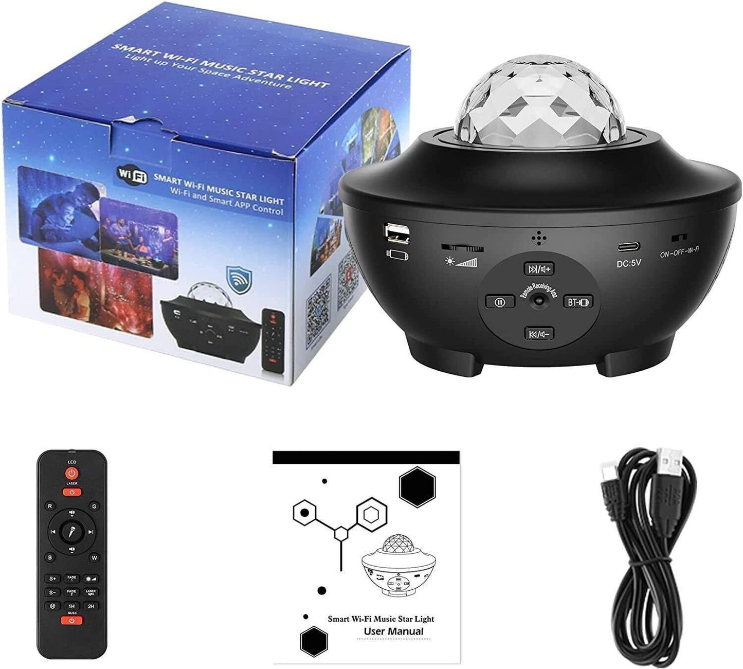 LED Galaxy Sterrenhemel Licht Projector Oceaan Sterrenhemel partij met Smart App Lamp