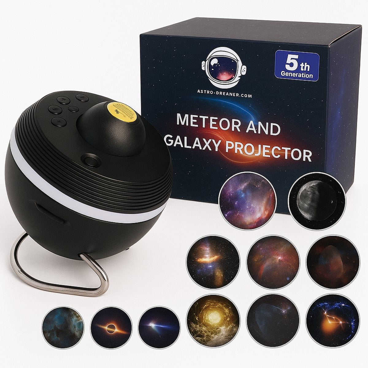Astro Dreamer Sterrenhemel Plafond - 13 in 1 Planetarium Star Projector - Zwart