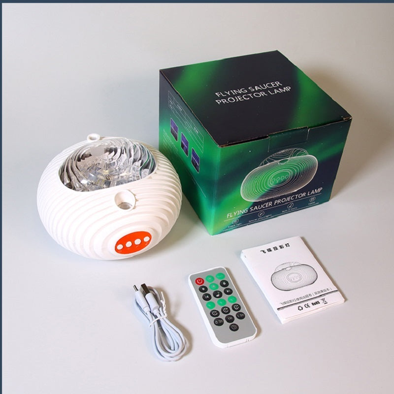 Nieuwe Projectorlamp van het dubbele effect Noorderlicht Sfeerlamp Sterrenhemellamp Witte Ruis