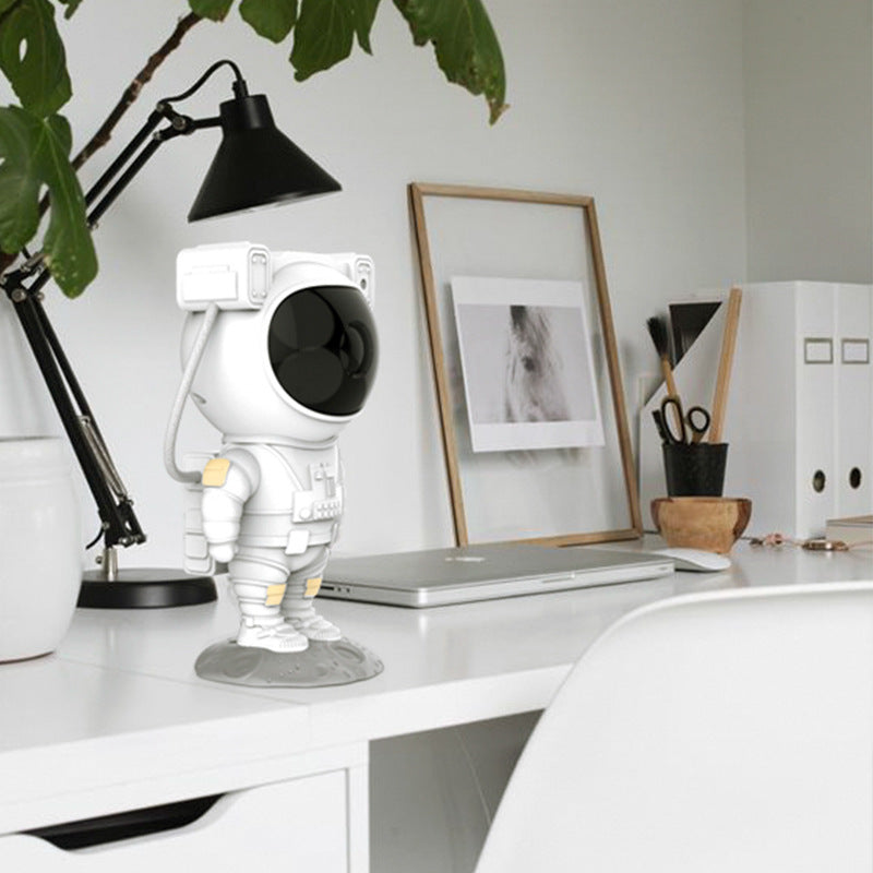 Creatieve Astronaut Galaxy Sterrenhemel Projector Nachtlamp USB Sfeerlamp Slaapkamer Tafellamp