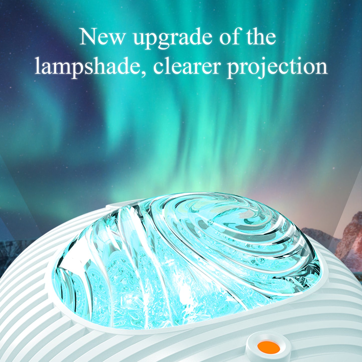 Nieuwe Projectorlamp van het dubbele effect Noorderlicht Sfeerlamp Sterrenhemellamp Witte Ruis