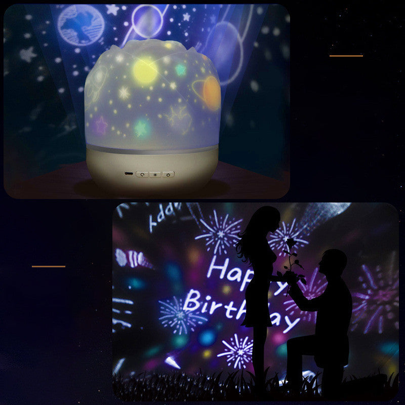 Muziek Projector Nacht Licht met BT Speaker Oplaadbare Universum Sterrenhemel Rotate LED Lamp Kleurrijke knipperende Ster