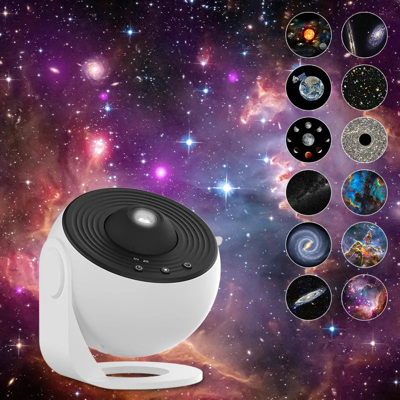 Planetarium Sterrenprojector melkweg plafondprojector nachtlampje voor kinderen sterrenhemel realistische projector met 12 filmschijven slaapkamer woonkamer