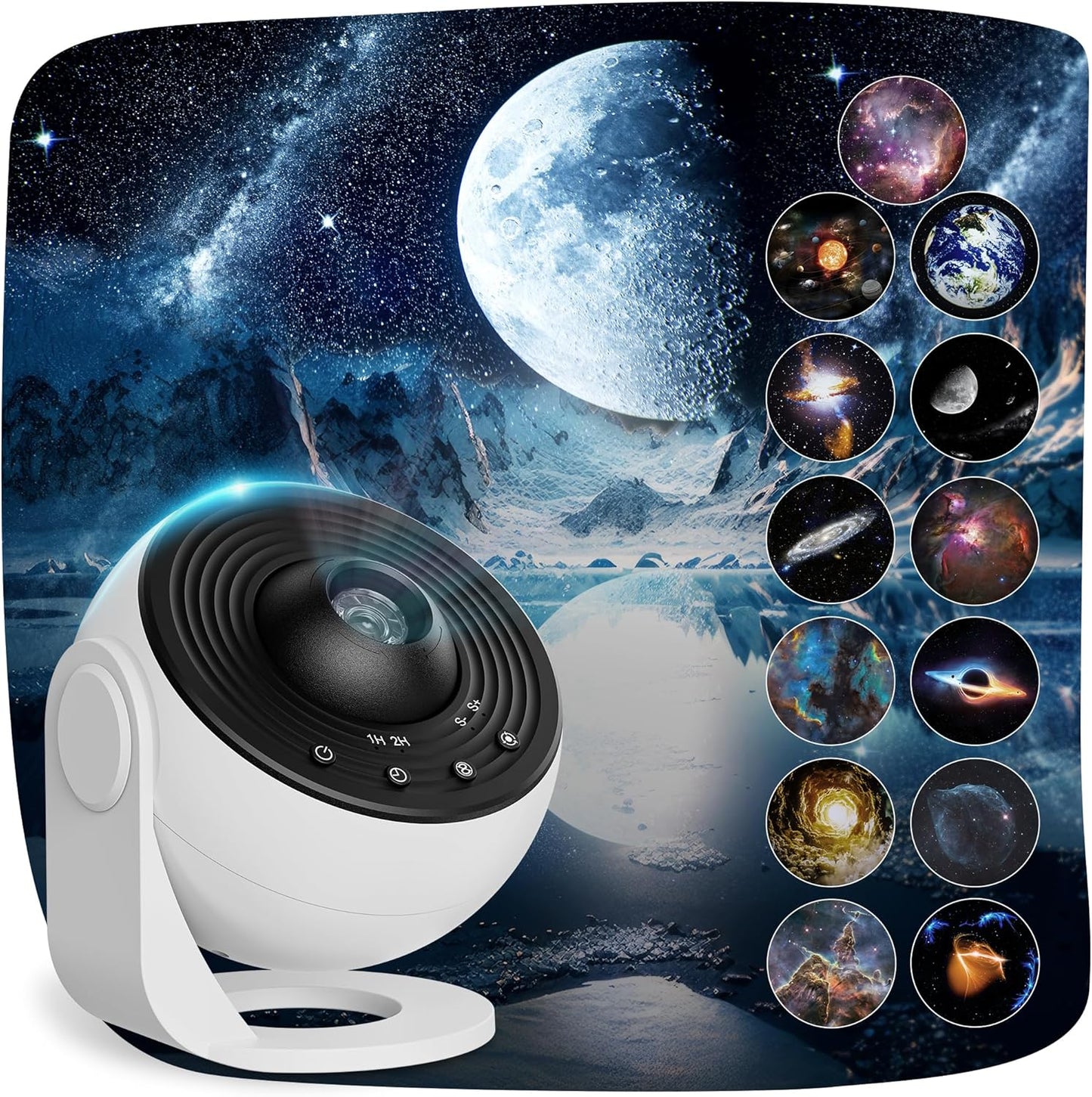 Planetarium Upgrade Pro Sterrenprojector - Melkweg Plafondprojector - Nachtlampje voor kinderen - Sterrenhemel - Realistische projector met 13 filmschijven - Slaapkamer Woonkamer