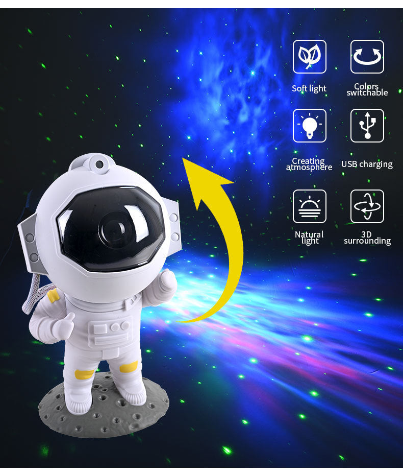 Galaxy Star Projector Sterrenhemel Nachtlampje Astronaut Lamp Home Kamer Decoratie Decoratie Slaapkamer Decoratieve Luminaires Gift