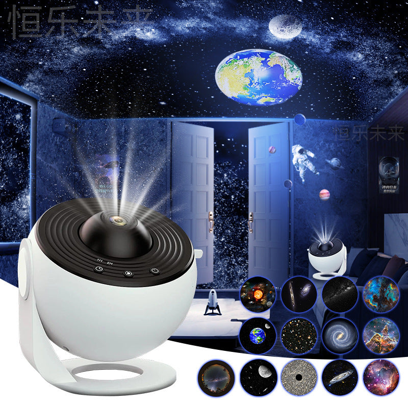 Planetarium Sterrenprojector melkweg plafondprojector nachtlampje voor kinderen sterrenhemel realistische projector met 12 filmschijven slaapkamer woonkamer
