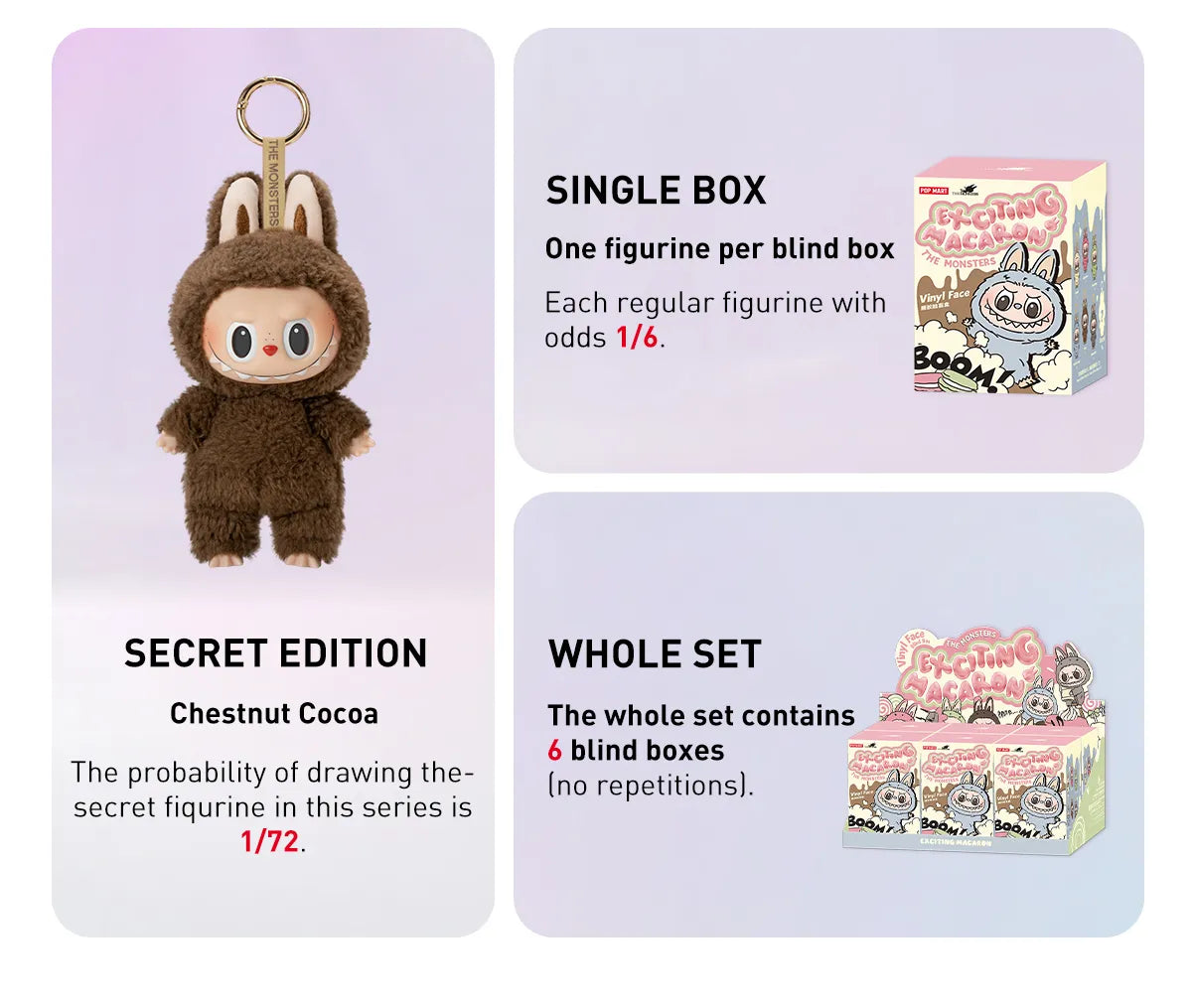 Pop Mart Labubu The Monsters Tasty Macarons Vinyl Face Blind Box Origineel (Hele Doos)